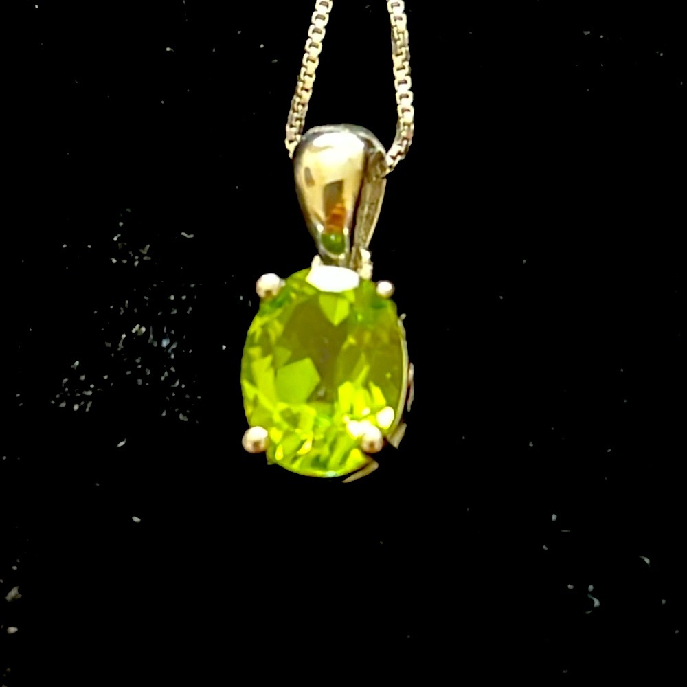 Peridot 14K White Gold Plated